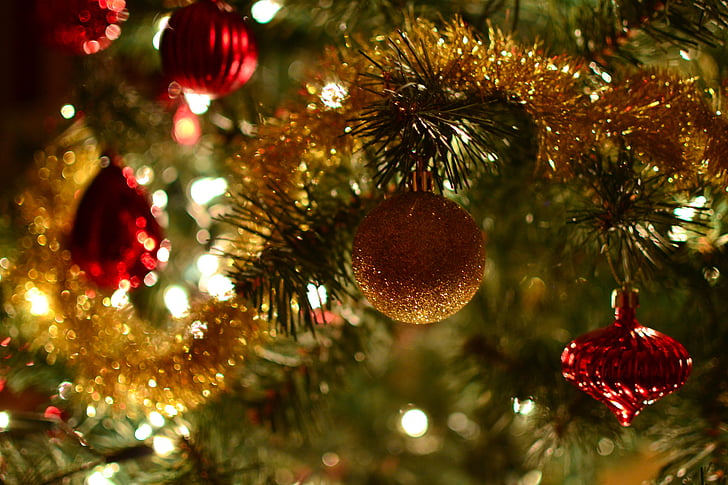 christmas tree, christmas, christmas decorations, asterisk, ornaments, bauble
