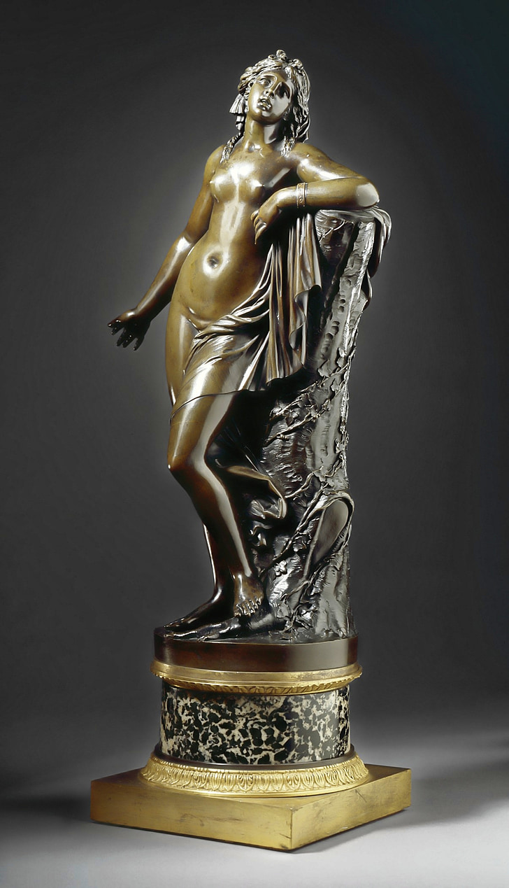 woman topless sculpture