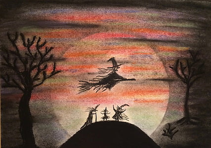 illustration of witches