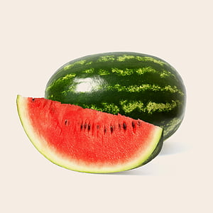 sliced watermelon on white surface