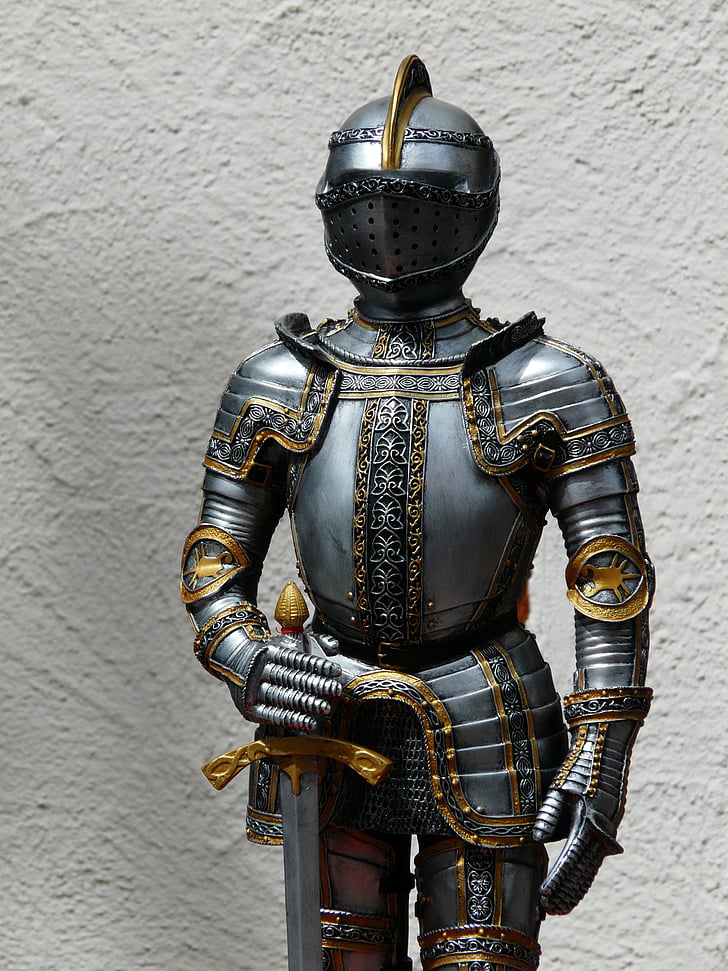 photo of knight figurine