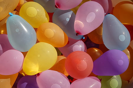 assorted-color balloon lot