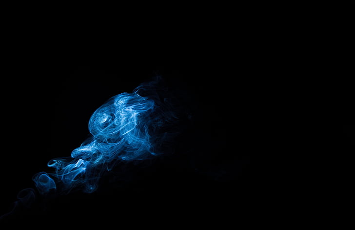 blue smoke wallpaper