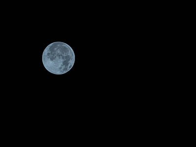 gray moon at nighttime