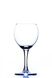 empty clear wine glass
