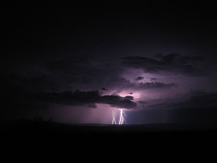 thunderstorms over the horizon