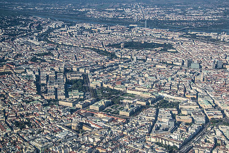 bird's eye view of urban city