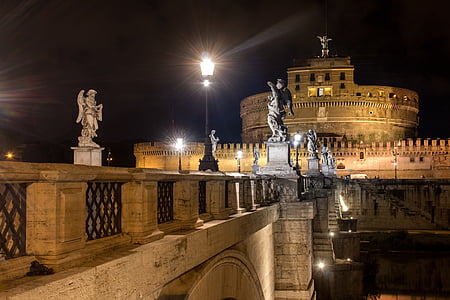 Vatican City landmark during nighttime