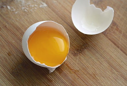 photo of cracked egg