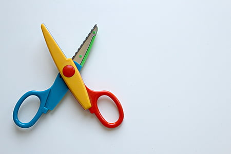 multicolored scissors