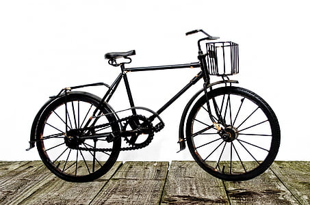 photo of black city bike