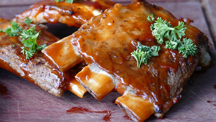 grilled spare ribs