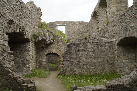 gray concrete ruins
