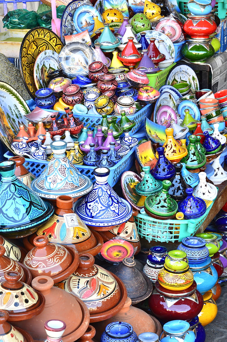assorted-color ceramic vase lot