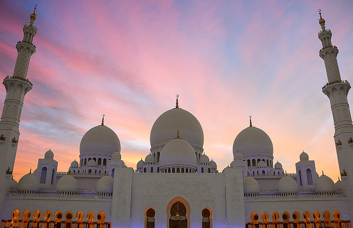 white dome concrete mosque