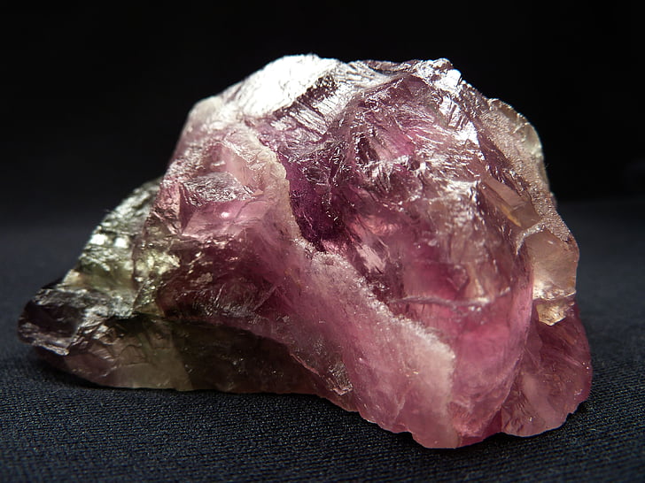 photo of purple gemstone geode
