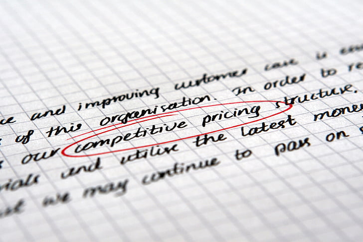 competitive pricing text