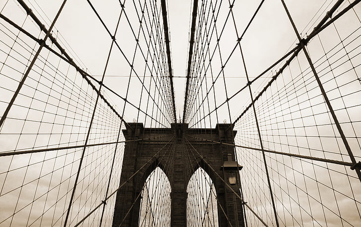 Brooklyn bridge top view