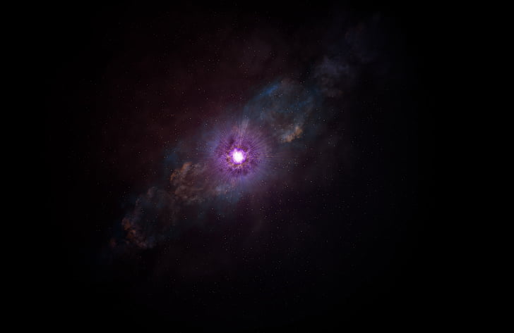 purple, black, and gray galaxy