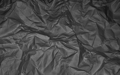 crumpled paper, texture, folds, drapery, background, black and white