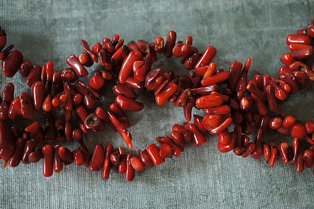 beaded red necklace