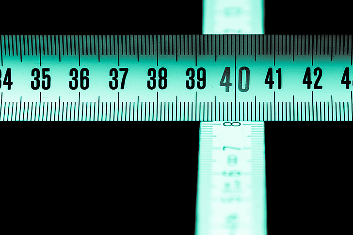 macro photography of measuring tape
