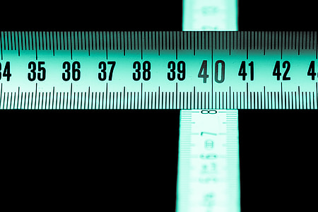 macro photography of measuring tape