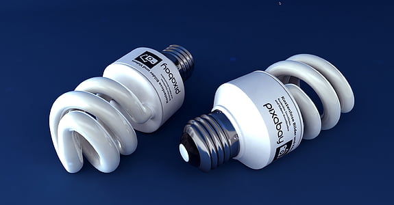 two LED bulbs