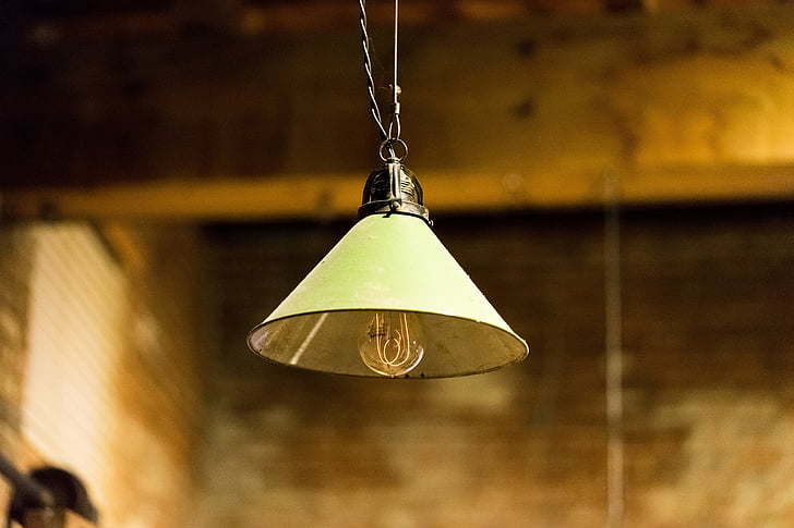 green pendant ceiling lamp