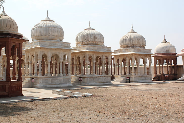 five white religous temples