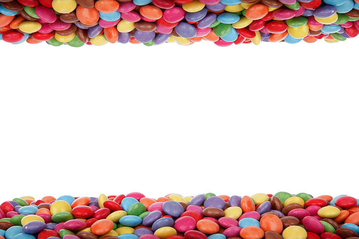 round assorted-color candies wallapaper