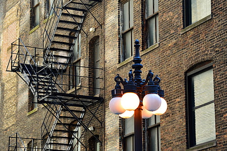 photo of black street lantern