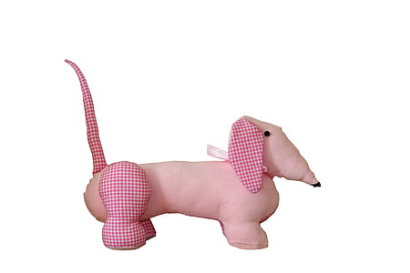 pink animal character plush toy