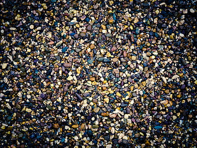 assorted-color pebbles lot
