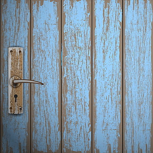 brown steel door lever