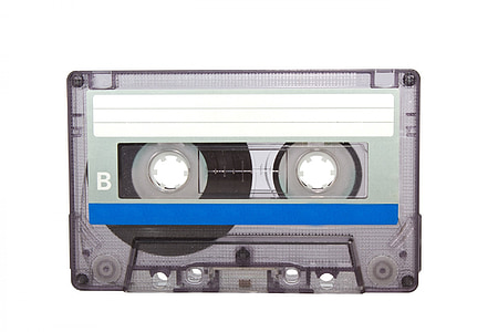 gray side B cassette tape