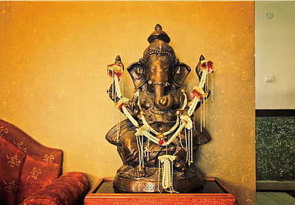Lord Ganesha ceramic figurine
