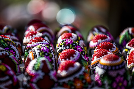 bokeh photography of assorted-color hats