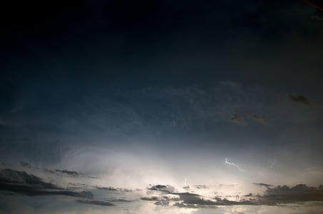 lightning, clouds, night, thunderstorm, weather, storm