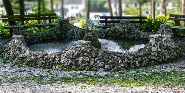 concrete pond