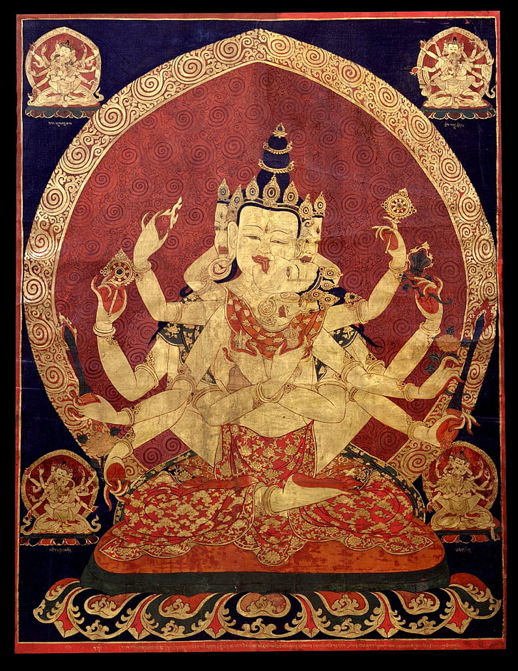 Hindu god tapestry