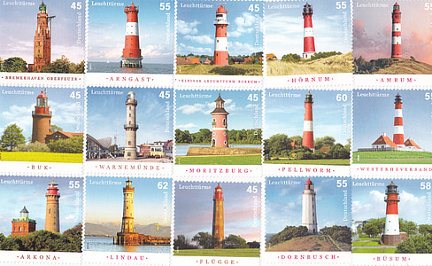 lighthouse postage stamps