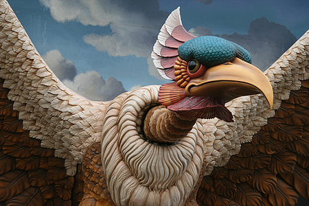 mythical bird illustration