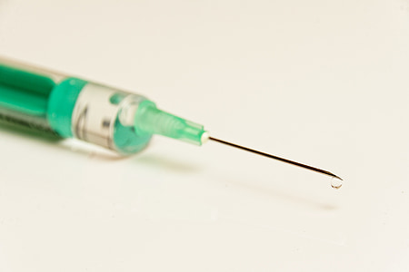green syringe