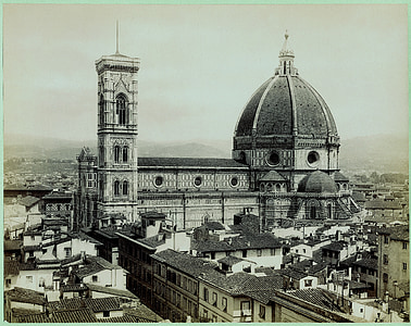 grayscale aerial photography of cathedral