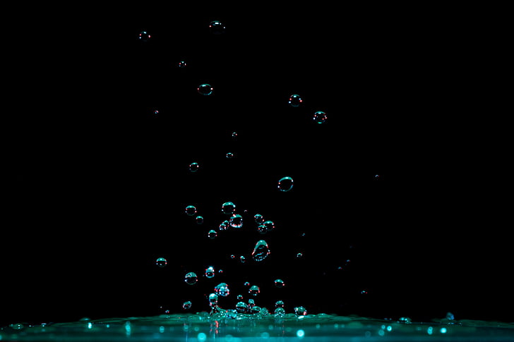 selective focus photo of water droplets