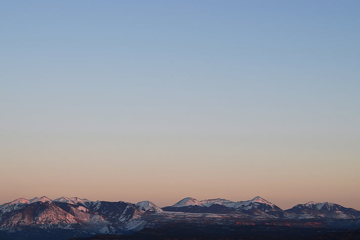 panoramic view of snow-capped mountain ranges