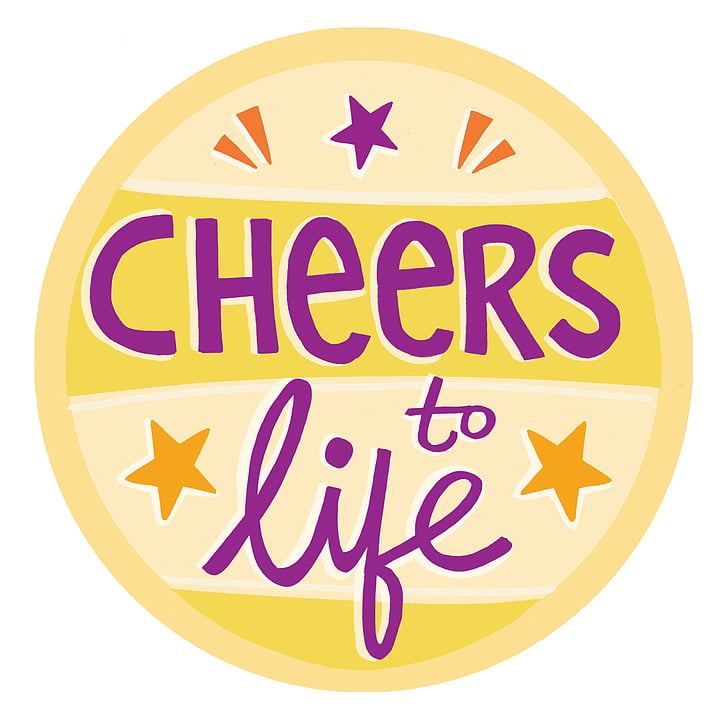 Cheers to Life illustration