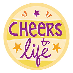 Cheers to Life illustration