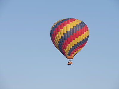 multicolored hot air balloon